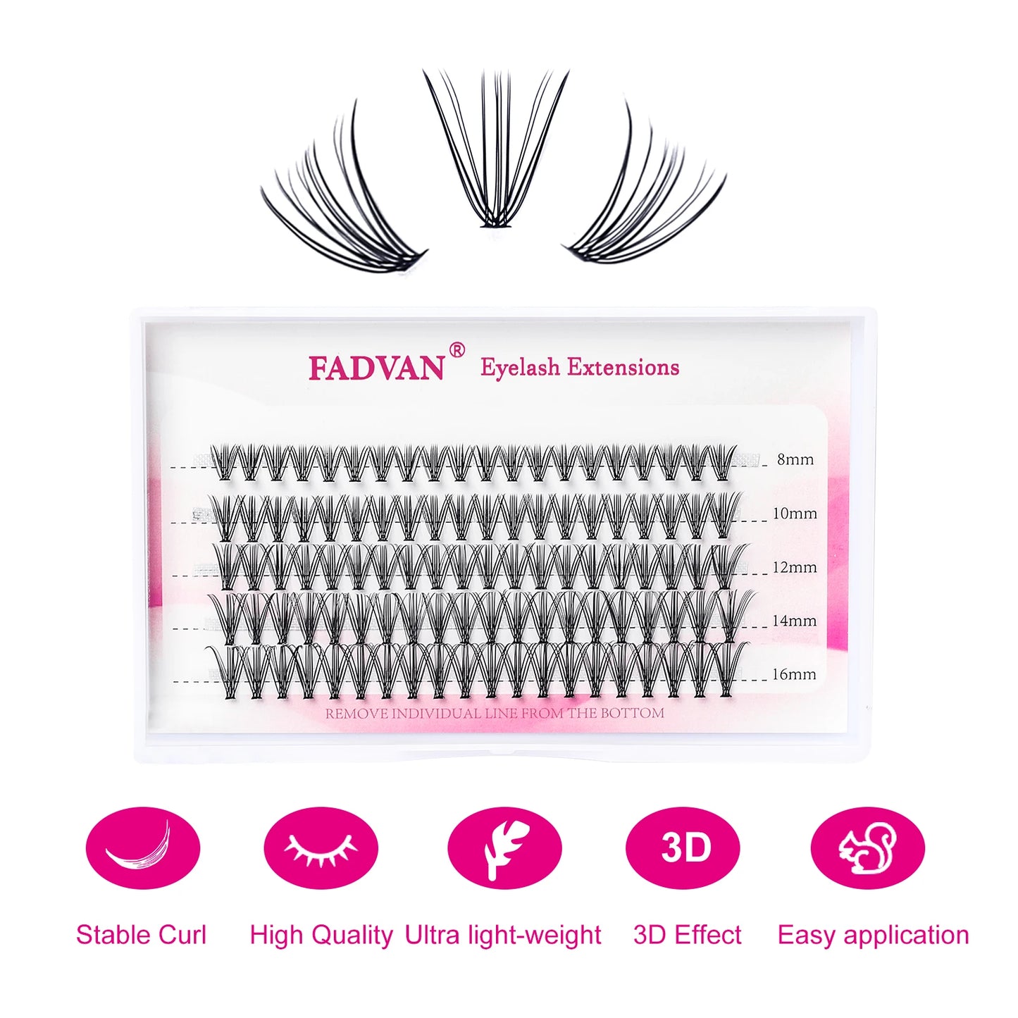 Cluster Eyelashes Individual 10D/20D/30D/40D Premade Volume Fan Lash Extension