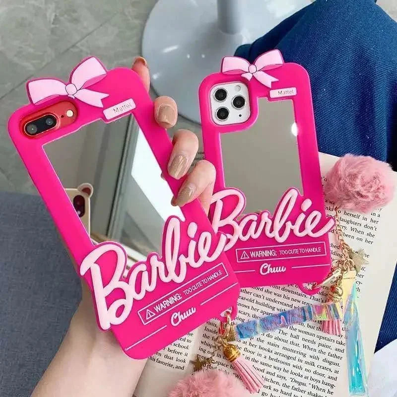 Luxury Barbie Dolls Mirror Protect Case