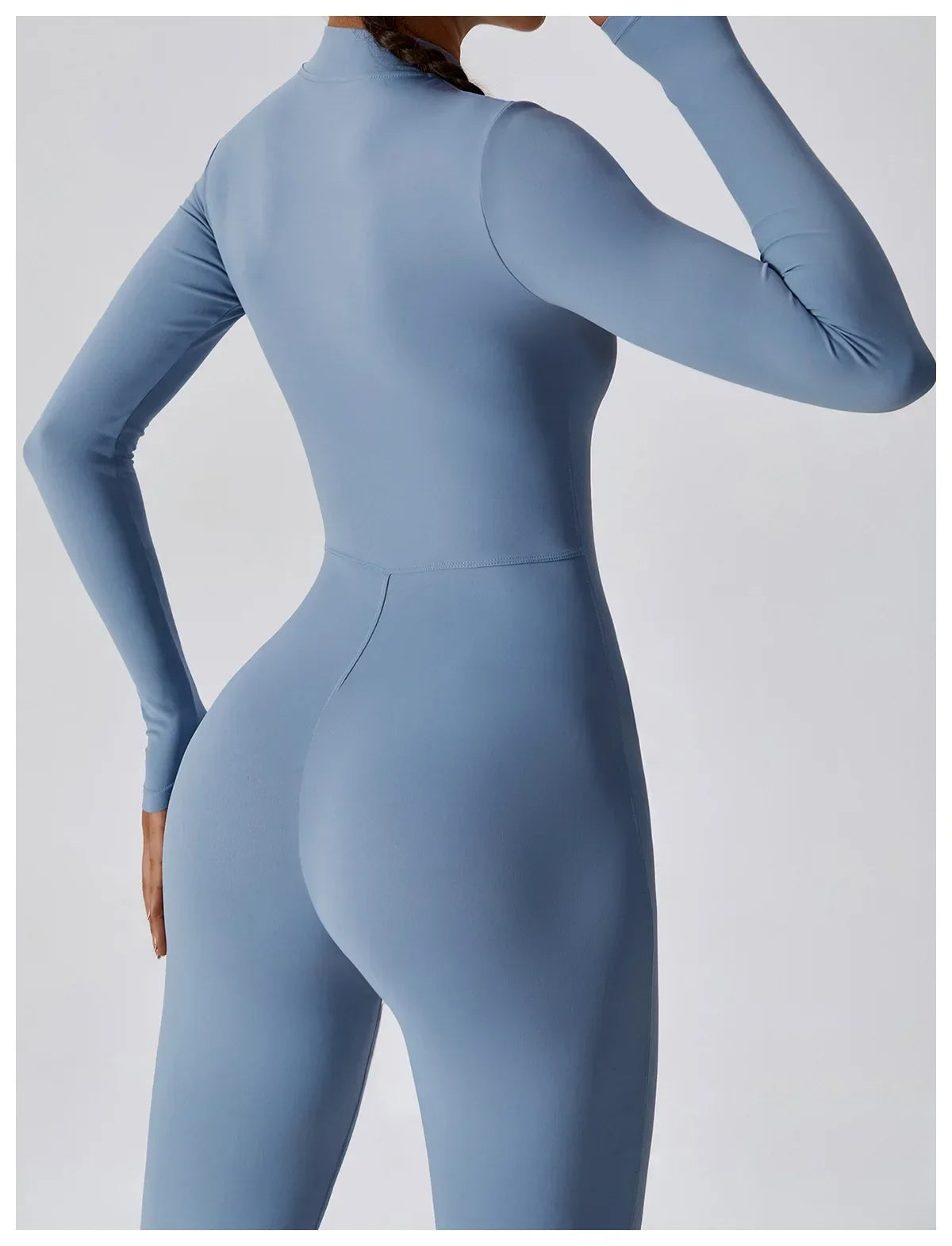 Yoga Jumpsuit Women Seamless Sports Zipper