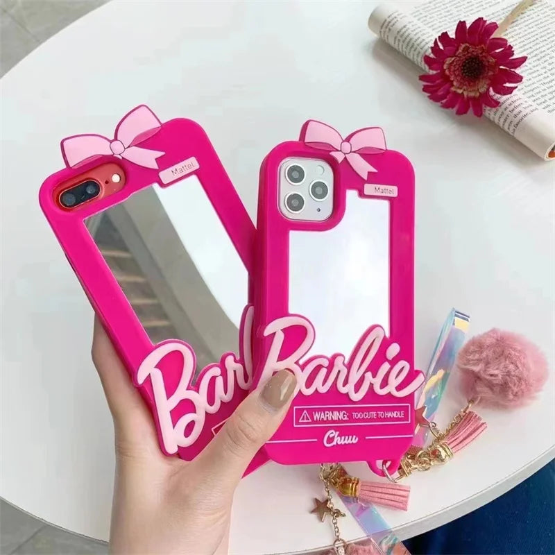 Luxury Barbie Dolls Mirror Protect Case