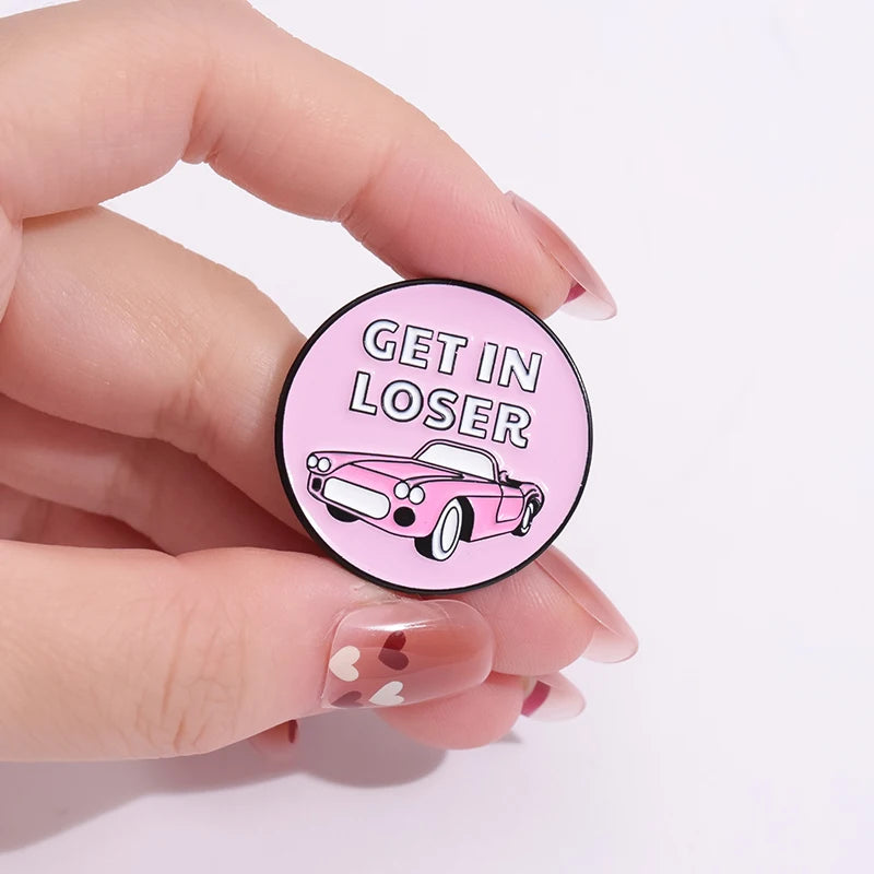 Mean Girls Cartoon Enamel Pins