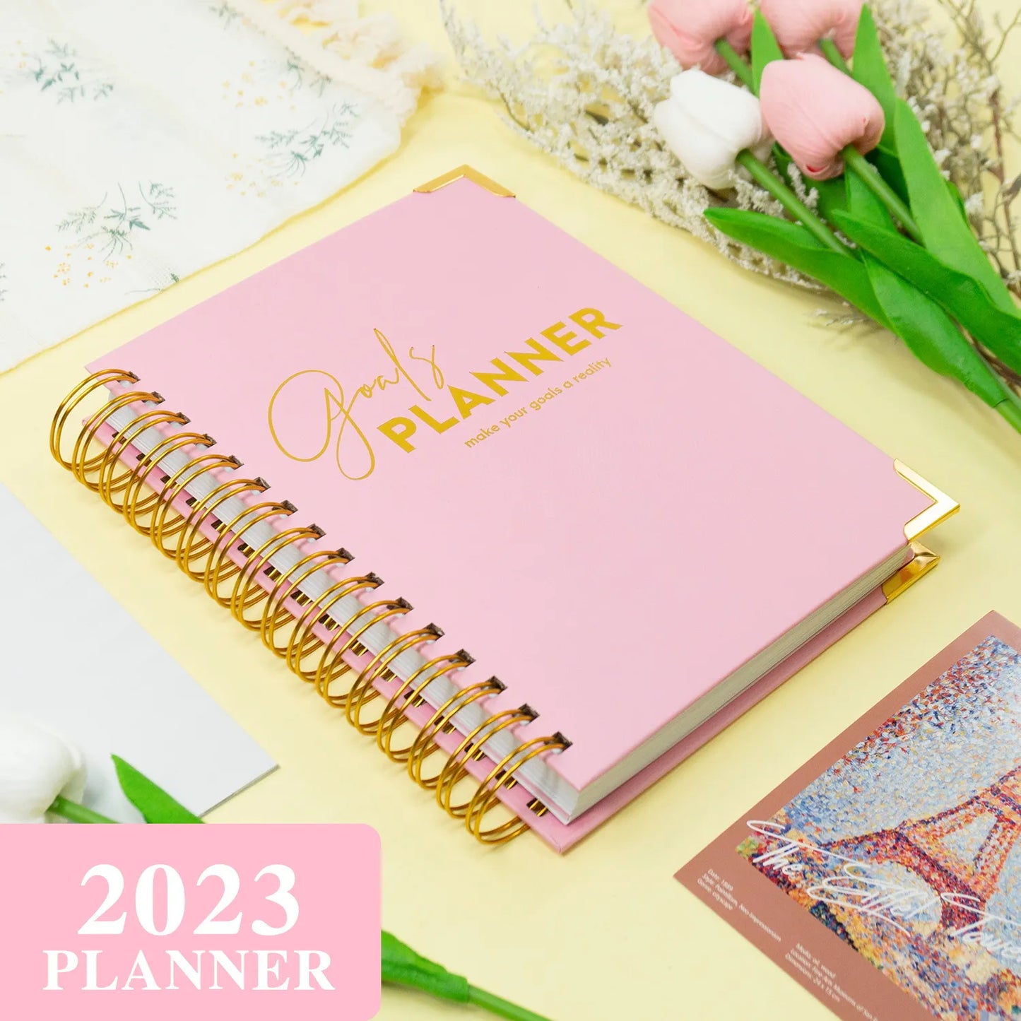 A5 Weekly Monthly Goal Track Planner