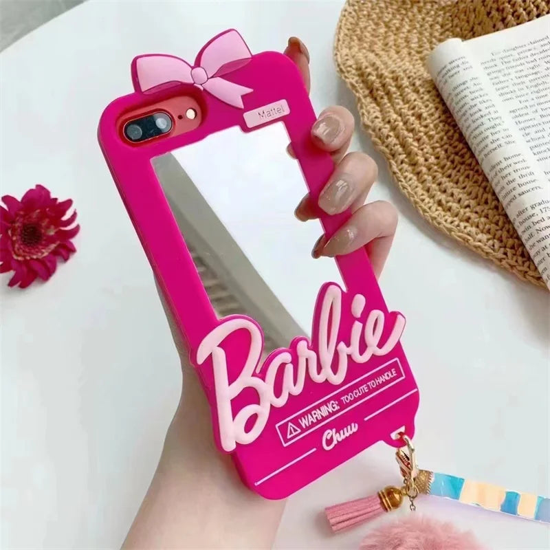 Luxury Barbie Dolls Mirror Protect Case