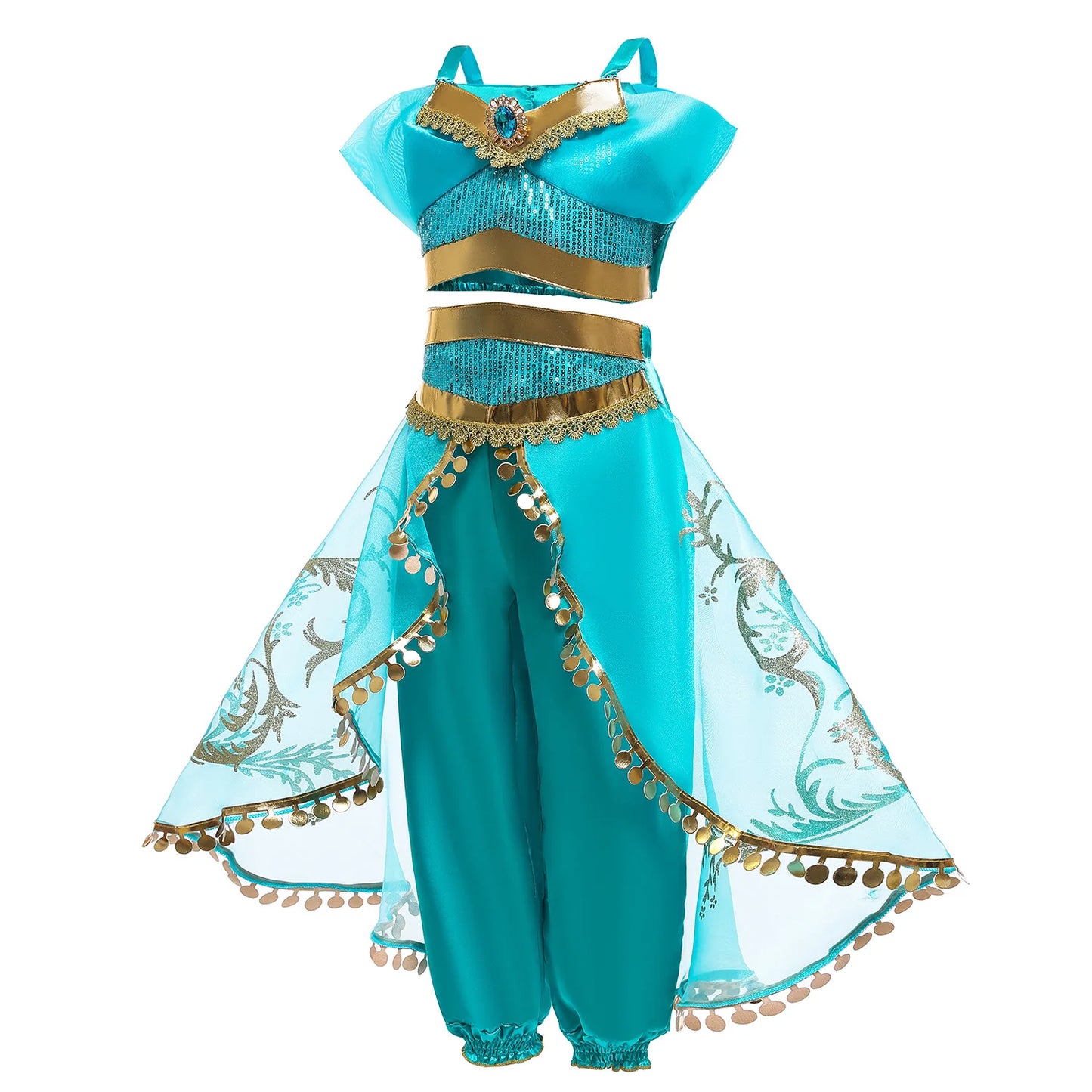 Jasmine Costume Aladdin Princess Dress