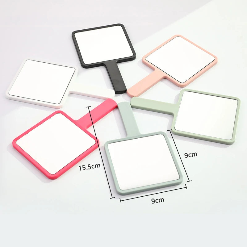 1PC Handheld Makeup Mirror Square