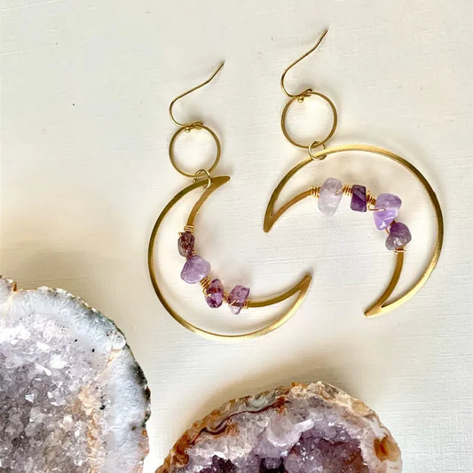 New Moon Phase Earrings Crescent earrings