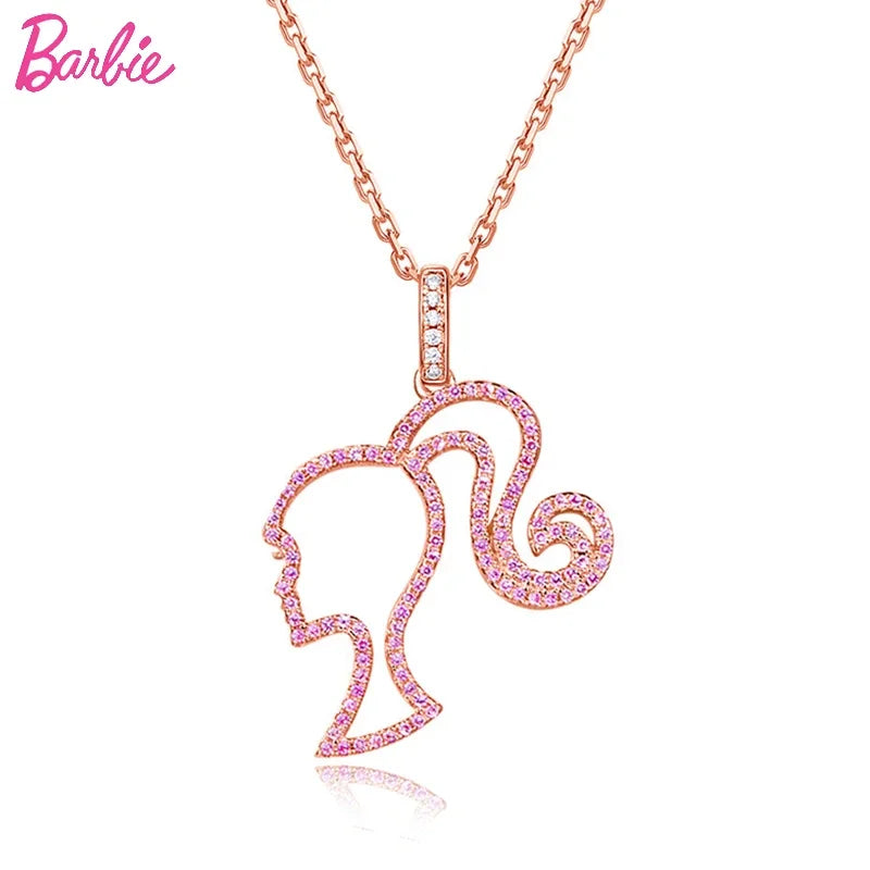 Classic Barbie Head Pattern Hollow Necklace