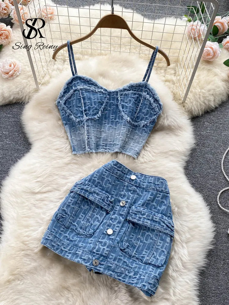 Denim co-ord set