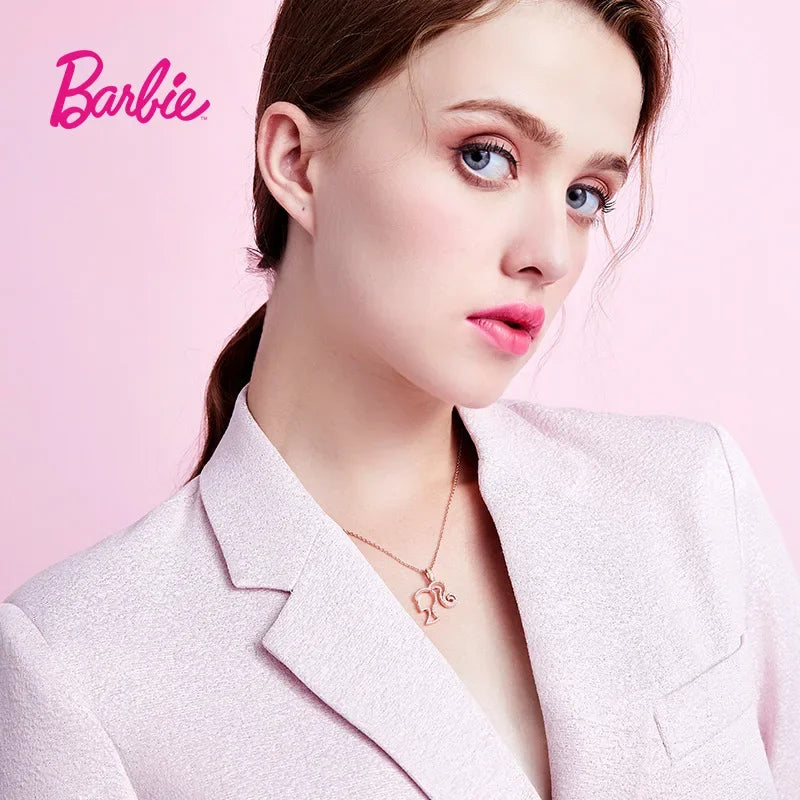 Classic Barbie Head Pattern Hollow Necklace