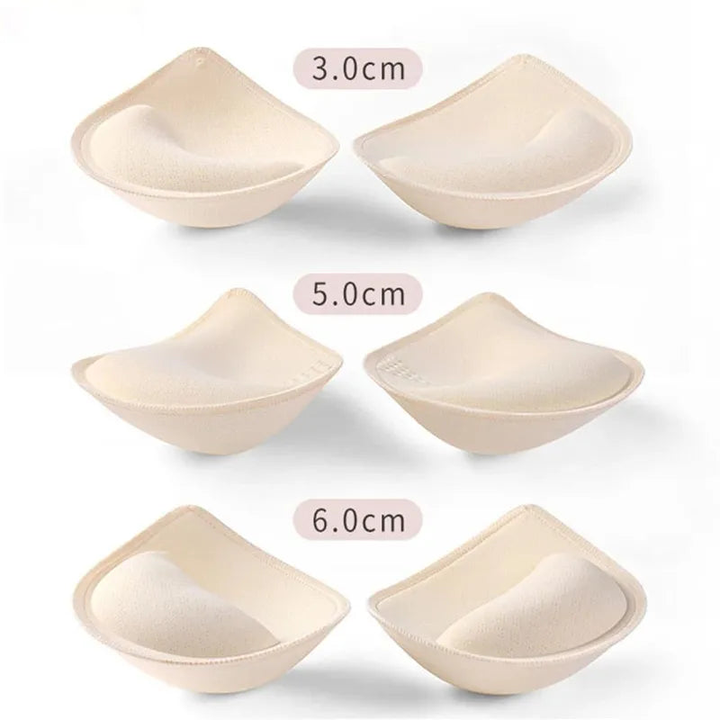 Push Up Bra Pads Inserts Women Underwear 3/5/6cm Breast Lift Breathable Sponge Padded Bra Pad