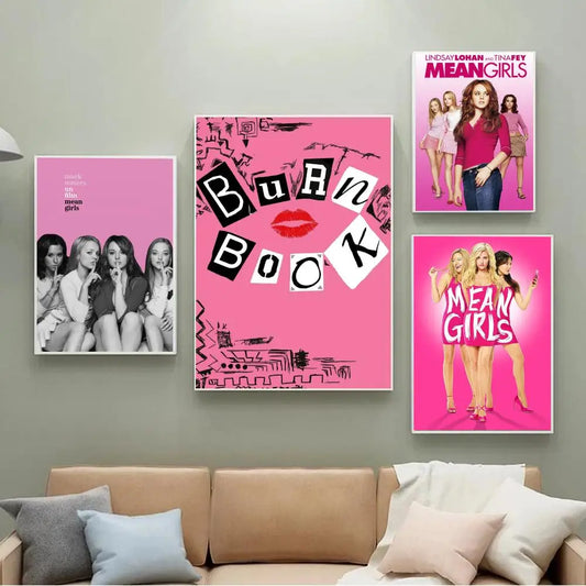 Mean Girls Movie Frameless DIY Sticky Poster Waterproof