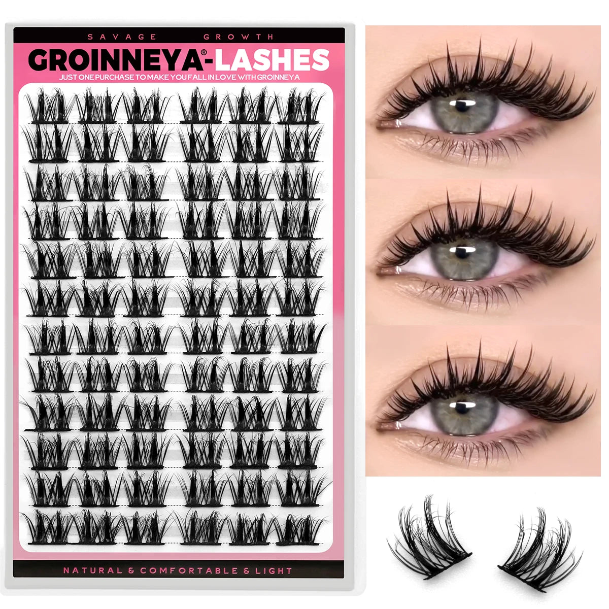 Cluster Lashes Mixed Tray Faux Mink Lash Individual Eyelash Extension