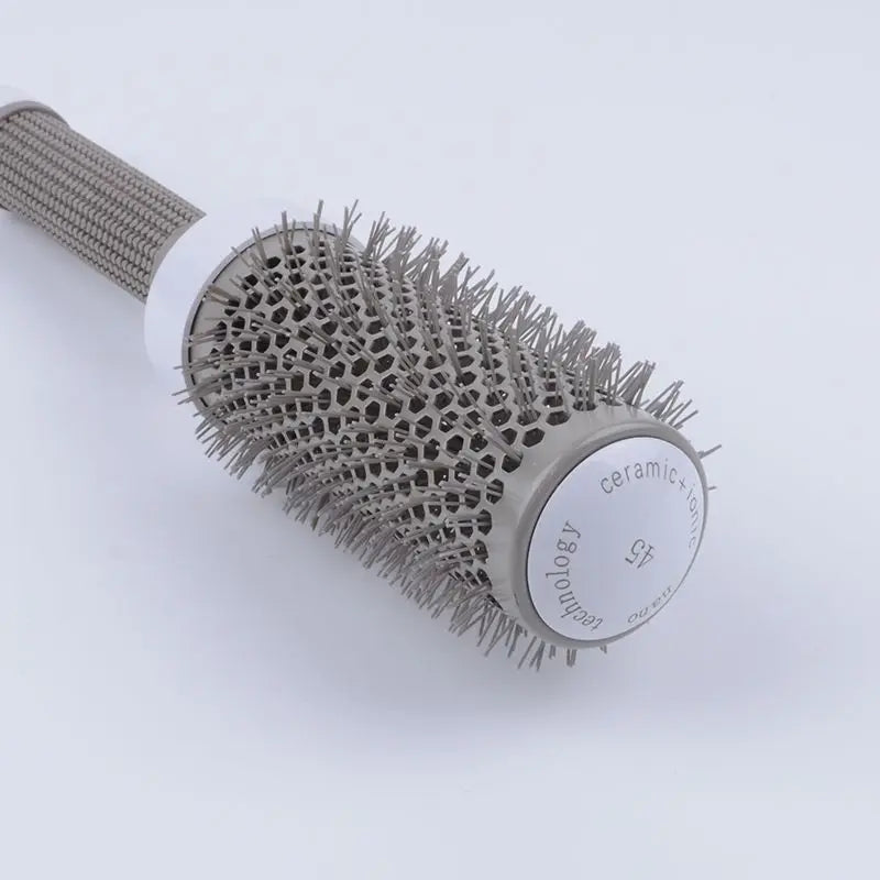 6 Size Ceramic Ion Hair Brush Nano Hairbrush Thermal Ceramic Ion Round Comb Hairdressing Hair Salon Styling Drying Curling